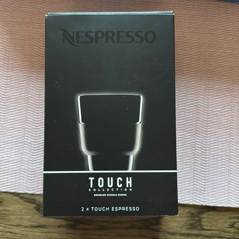 Never used Nespresso set of 2 Touch espresso cups
